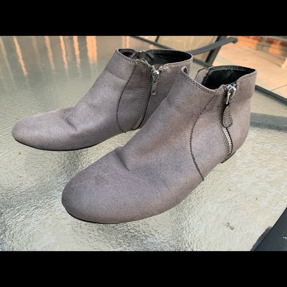 Gray Ankled Boots